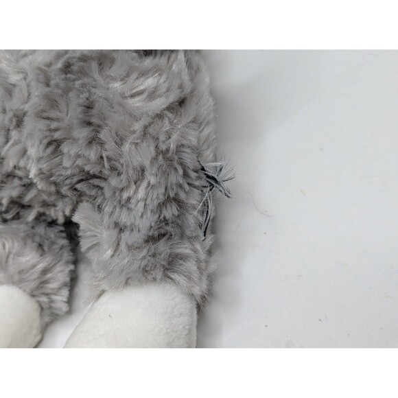 Russ Berrie Cat Kitty Gray White Paws Blue Eyes Misty Small 6.5" Plush HTF Rare - Picture 7 of 7